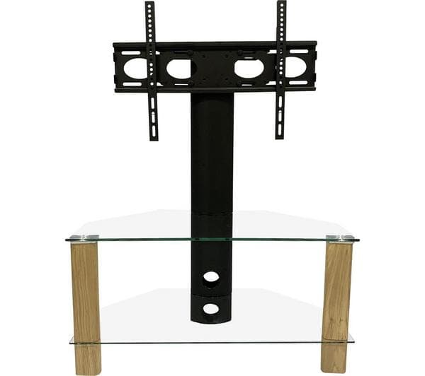 ALPHASON Century 800 mm TV Stand with Bracket - Light Oak - Image 1