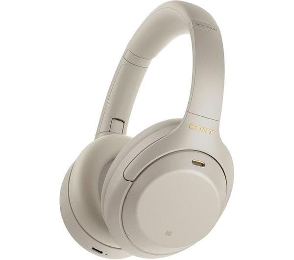 SONY WH-1000XM4 Wireless Bluetooth Noise-Cancelling Headphones - Silver - Image 1