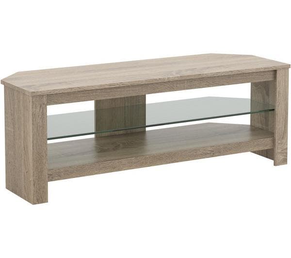 AVF Calibre CA115GOX 1150 mm Corner TV Stand for up to 55\" TVs – Rustic Sawn Oak - Image 1