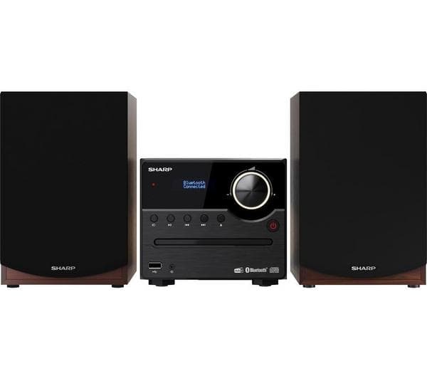 SHARP XL-B517DBR Bluetooth Micro Hi-Fi System - Brown - Image 1
