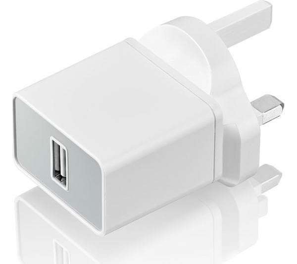 GOJI 12 W Universal USB Plug Charger - White - Image 1