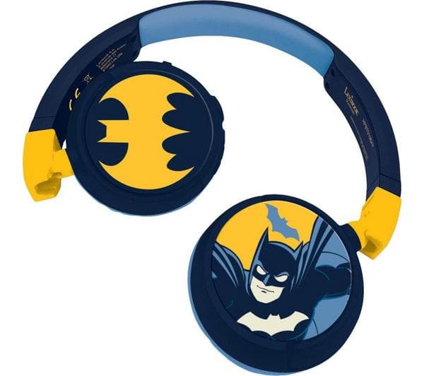 LEXIBOOK HPBT010BAT Wireless Bluetooth Kids Headphones - Batman - Image 1