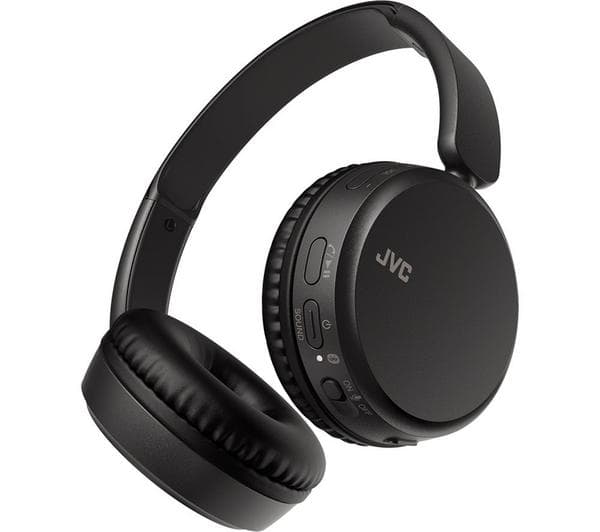 JVC HA S36W Wireless Bluetooth Headphones - Black - Image 1