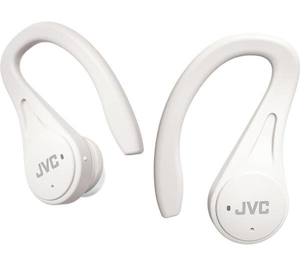 JVC HA-EC25T Wireless Bluetooth Sports Earbuds - White - Image 1