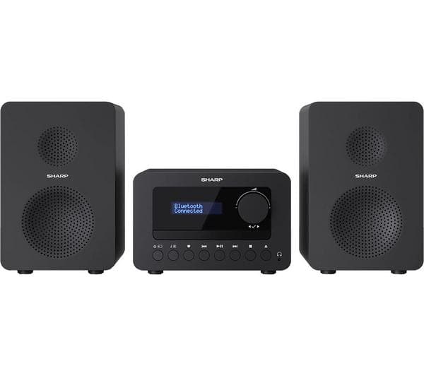 SHARP XL-B520D Tokyo Bluetooth Hi-Fi Micro System – Black - Image 1