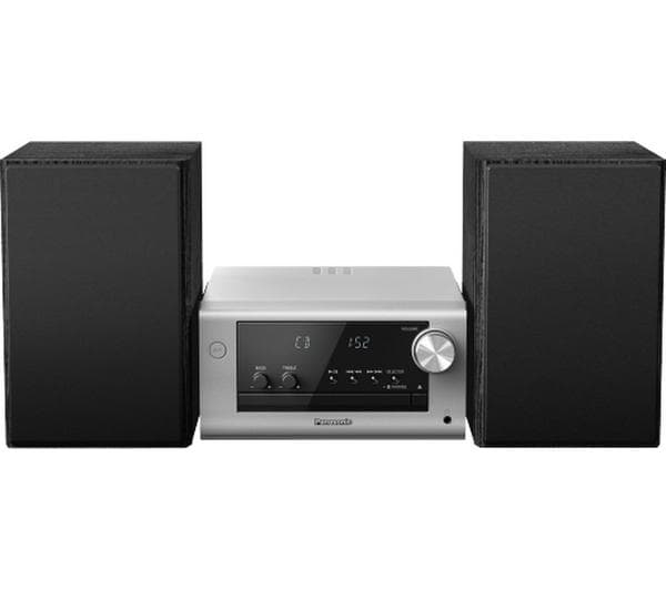 PANASONIC SC-PM702 Bluetooth Traditional Hi-Fi System - Silver - Image 1