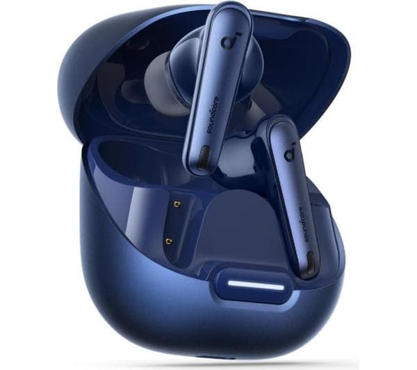 SOUNDCORE Liberty 4 Wireless Bluetooth Noise-Cancelling Earbuds - Navy Blue - Image 1