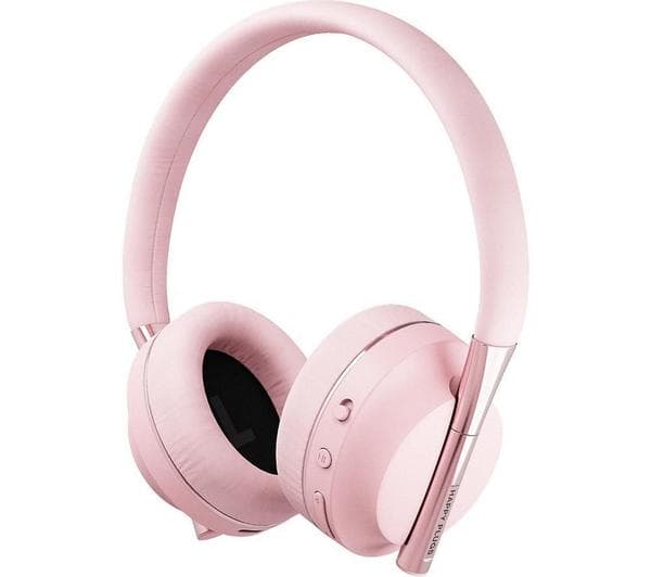 HAPPY PLUGS Play Wireless Bluetooth Kids Headphones - Pink Gold - Image 1