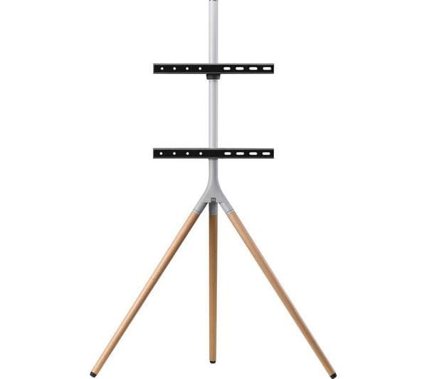 ONE FOR ALL WM 7472 190 mm Tripod TV Stand for 32-65\" TVs - Dark Oak - Image 1