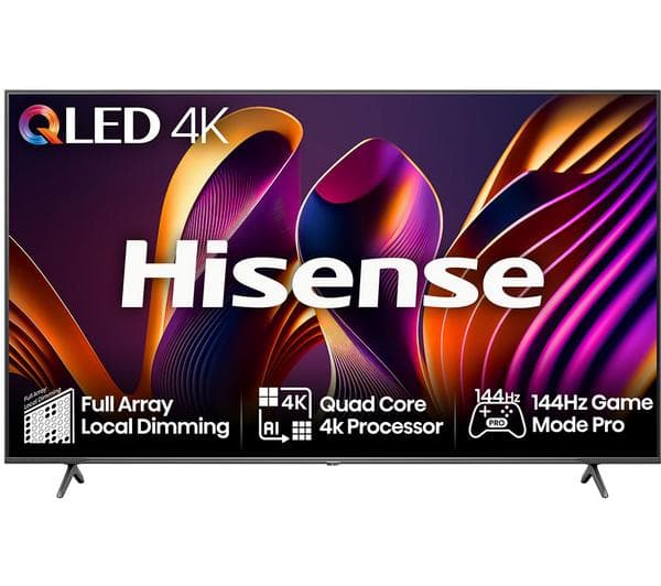 HISENSE 75E7NQTUK PRO 75\" Smart 4K Ultra HD HDR QLED TV with Amazon Alexa - Image 1