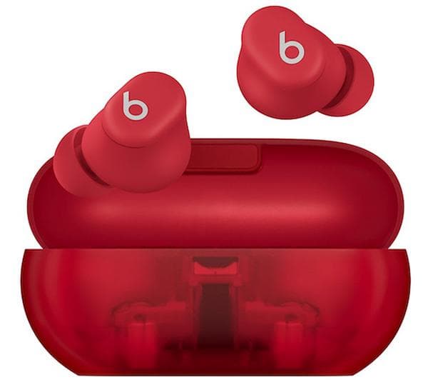 BEATS Solo Buds Wireless Bluetooth Earbuds - Transparent Red - Image 1