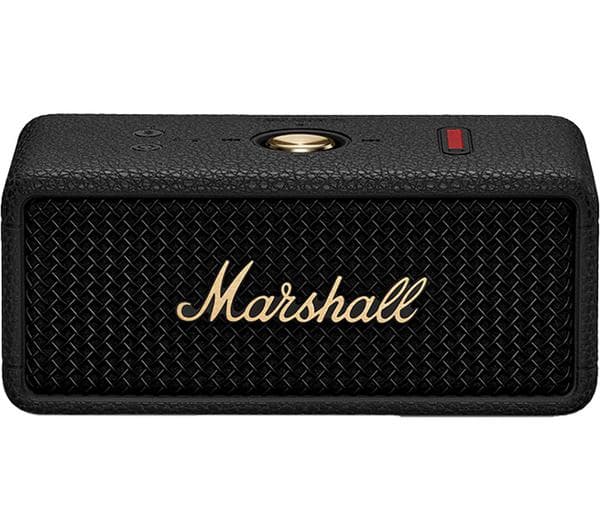 MARSHALL Emberton III Portable Bluetooth Speaker - Black & Brass - Image 1