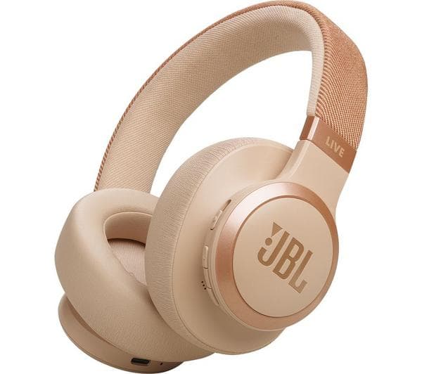 JBL Live 770NC Wireless Bluetooth Noise-Cancelling Headphones - Sand - Image 1