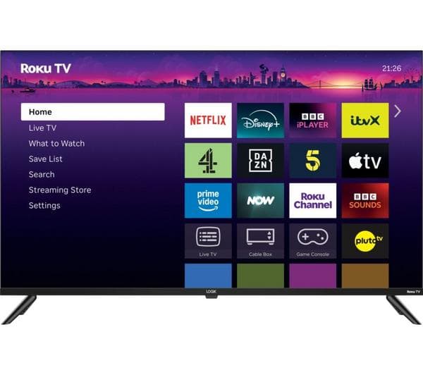 LOGIK L40RFE25 Roku 40\" Smart Full HD HDR LED TV - Image 1