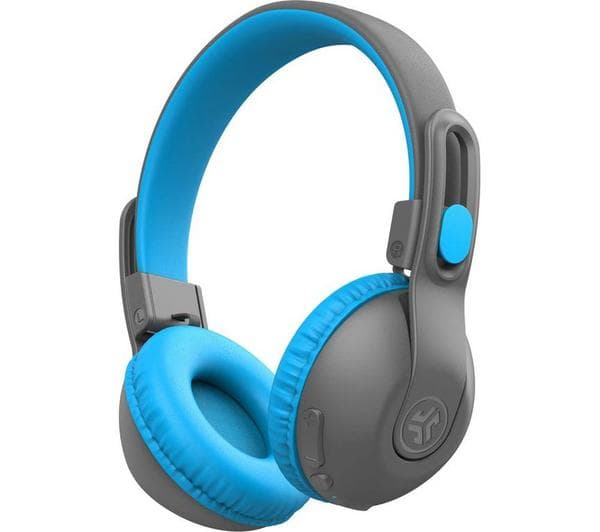 JLAB JBuddies Studio 2 Wireless Bluetooth Kids Headphones - Grey & Blue - Image 1