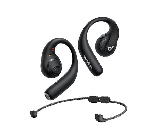 SOUNDCORE AeroFit Pro Open-Ear Wireless Bluetooth Earbuds - Midnight Black - Image 1