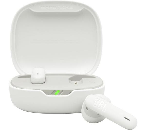 JBL Wave Flex 2 Wireless Bluetooth Earbuds - White - Image 1