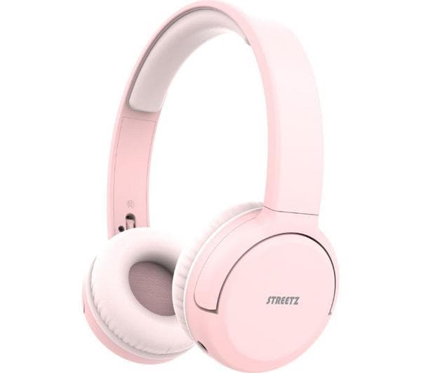 STREETZ BT210 Wireless Bluetooth Headphones - Pink - Image 1