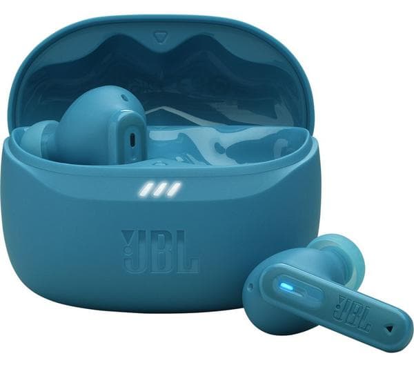 JBL Tune Beam 2 Wireless Bluetooth Noise-Cancelling Earbuds - Turquoise - Image 1