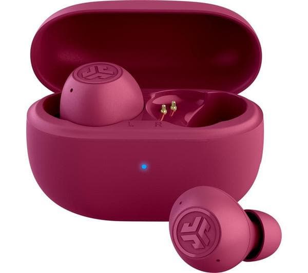 JLAB Go POP ANC Wireless Bluetooth Noise-Cancelling Earbuds - Fuchsia - Image 1