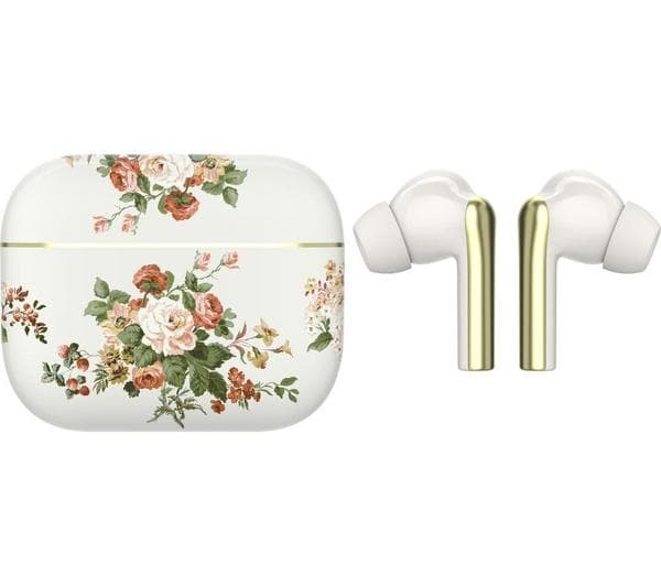 VQ Skylark Wireless Bluetooth Earbuds - Cream and Gold - Image 1