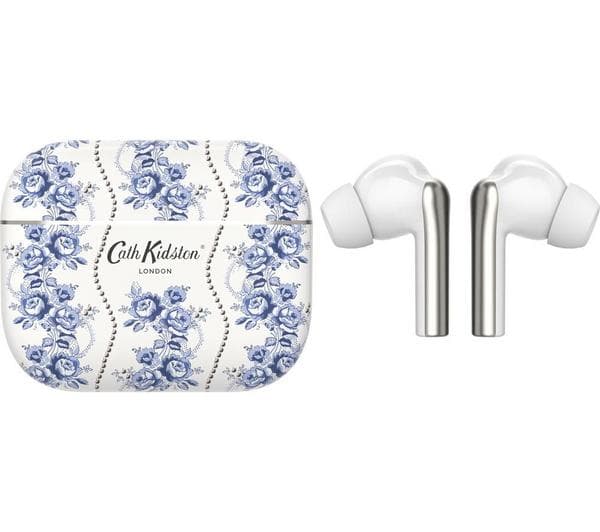 VQ Skylark Wireless Bluetooth Earbuds - White & Blue - Image 1