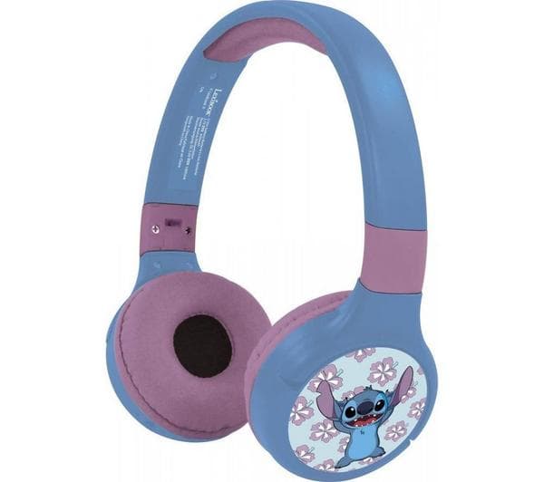 LEXIBOOK HPBT010D Wireless Bluetooth Kids Headphones - Disney Stitch - Image 1