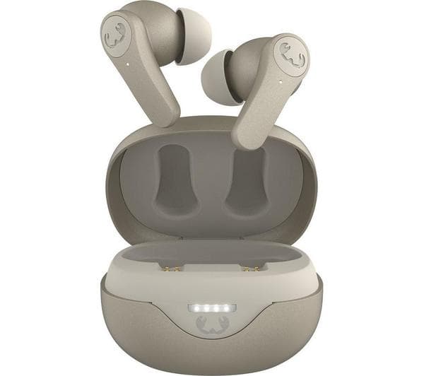 FRESH N REBEL Twins Rise Wireless Bluetooth Noise-Cancelling Earbuds - Silky Sand - Image 1