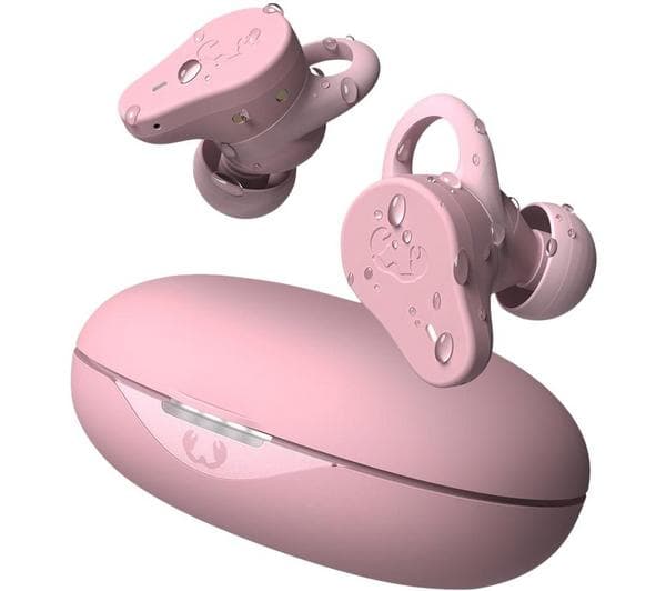 FRESH N REBEL Twins Rush Wireless Bluetooth Noise-Cancelling Sports Earbuds - Pastel Pink - Image 1