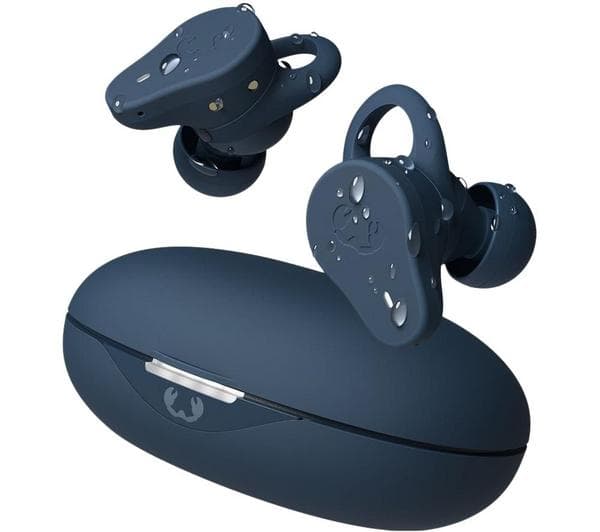 FRESH N REBEL Twins Rush Wireless Bluetooth Noise-Cancelling Sports Earbuds - Steel Blue - Image 1