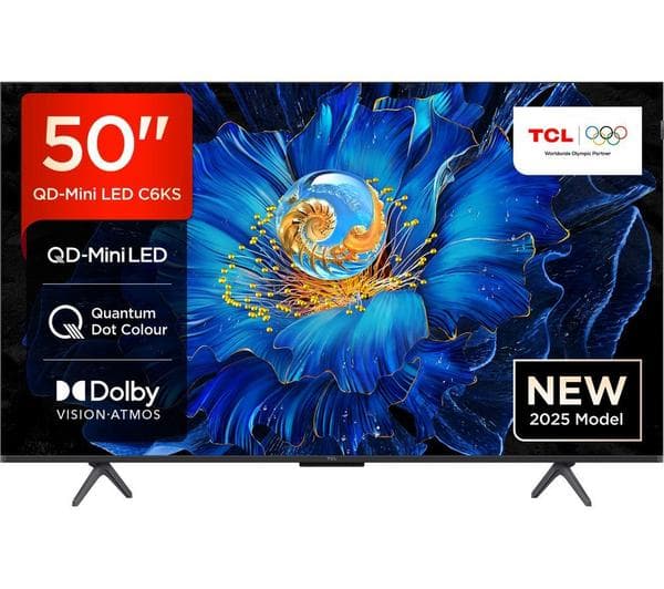 TCL C6KS 50\" QD-Mini LED 4K HDR Smart Google TV - 50C6KS - Image 1