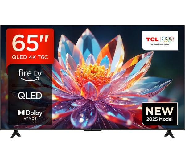TCL T6C 65\" QLED 4K HDR Smart Fire TV with Freely - 65T6C-UK - Image 1