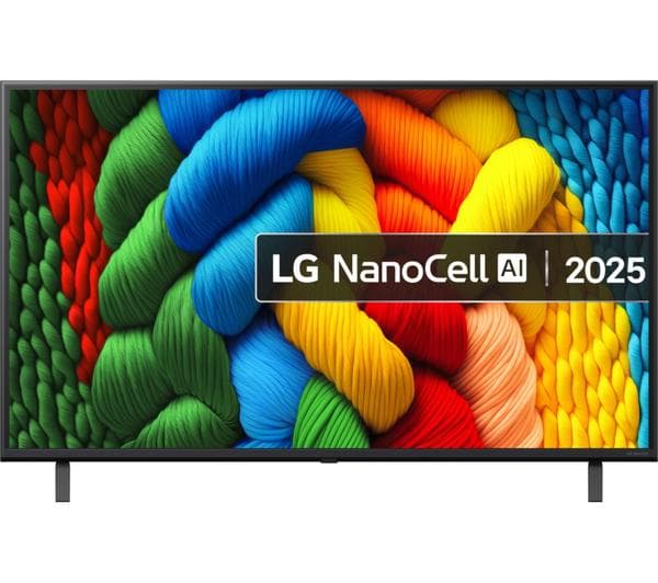 LG NANO80 43\" NanoCell AI 4K HDR Smart TV 2025 - 43NANO80A6B - Image 1