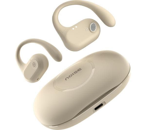 NOISE Pure Pods Wireless Bluetooth Open-Ear Earbuds - Zen Beige - Image 1