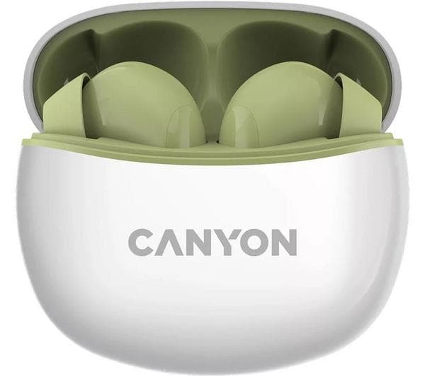 CANYON CNS-TWS5GR Wireless Bluetooth Earbuds - Green - Image 1