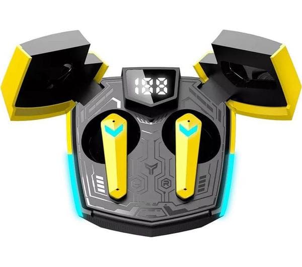 CANYON DoubleBee GTWS-2 Wireless Bluetooth Gaming Earbuds - Yellow - Image 1