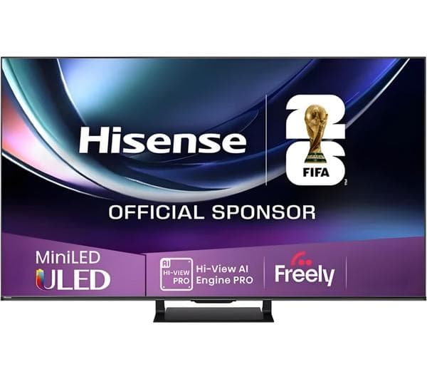 HISENSE U7Q PRO 55" Mini LED 4K 165Hz Smart AI TV with Freely - 55U7QTUK PRO - Image 1