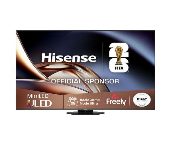 HISENSE U8Q 75\" Mini LED 4K 165Hz Smart AI TV with Freely - 75U8QTUK - Image 1
