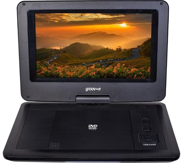 GROOV-E GVDP02BK Portable DVD Player - Black - Image 1