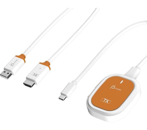 J5CREATE ScreenCast Full HD JVAW61-N USB Type-C to USB Display Adapter - Image 1