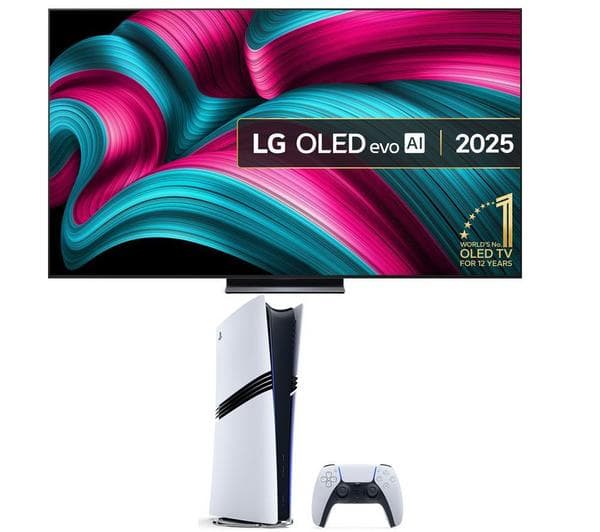 LG C5 83\" OLED evo AI 4K HDR Smart TV 2025 (OLED83C54LA) & PlayStation 5 Pro Bundle - Image 1