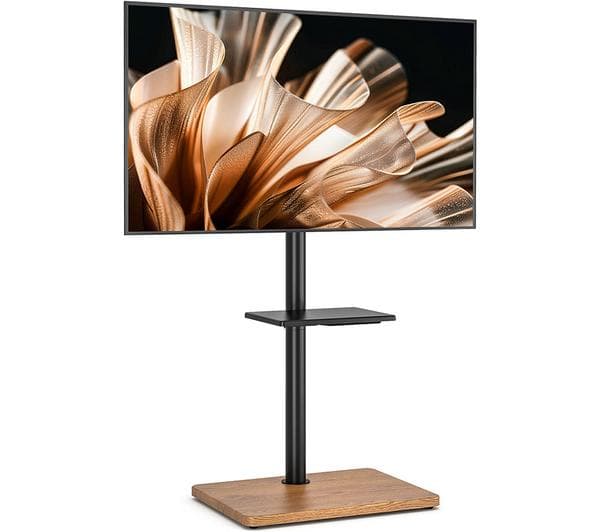 TTAP FS-OAK 500 mm TV Stand with Bracket for up to 60\" TVs - Black - Image 1