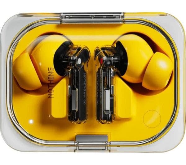 NOTHING Ear (a) Wireless Bluetooth Noise-Cancelling Earbuds - Yellow - Image 1