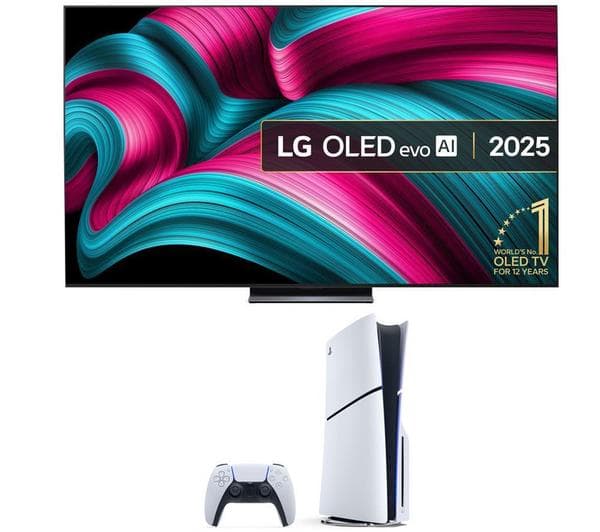 LG C5 83\" OLED evo AI 4K HDR Smart TV 2025 (OLED83C54LA) & PlayStation 5 Bundle - Image 1