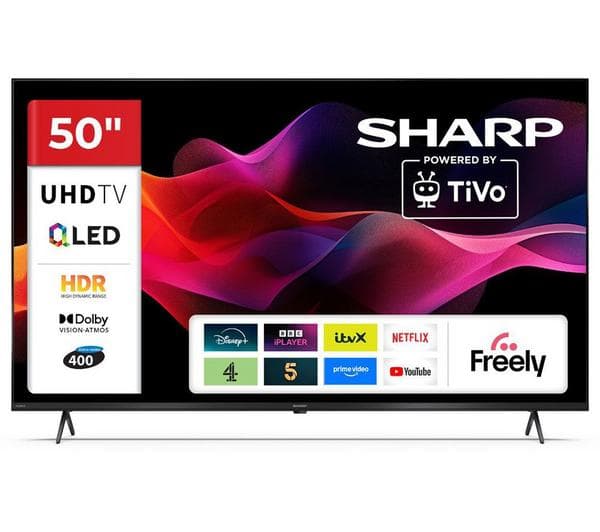 SHARP 4T-C50HM5245KB 50\" Smart 4K Ultra HD HDR QLED TV - Image 1