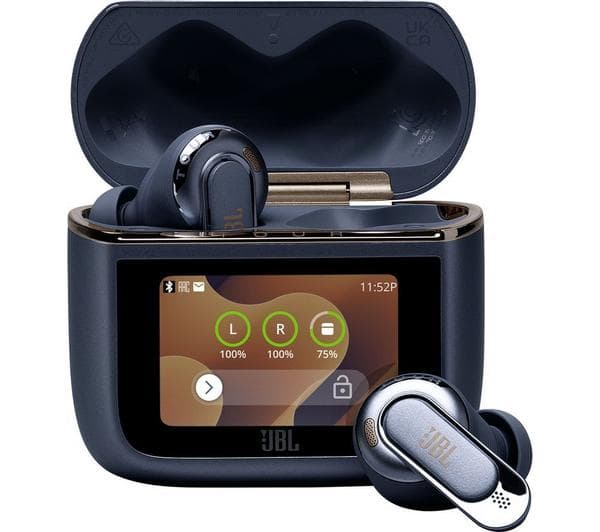 JBL Tour Pro 3 Wireless Bluetooth Noise-Cancelling Earbuds - Blue - Image 1