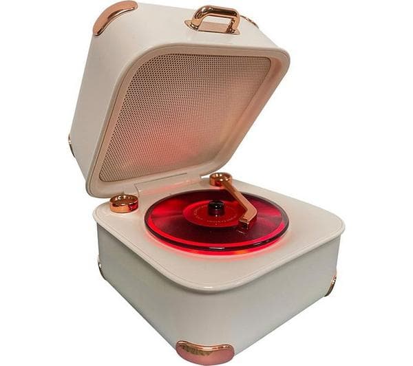 MENKIND Gramophone Portable Bluetooth Speaker - Beige - Image 1