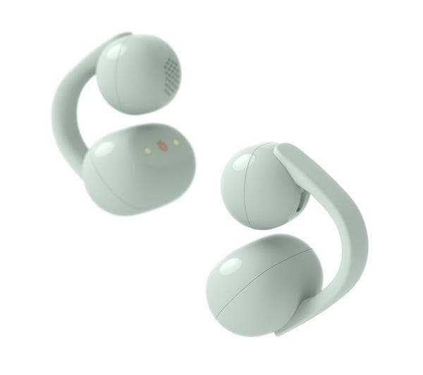 SONY LinkBuds Clip Open Wireless Bluetooth Earbuds - Green - Image 1