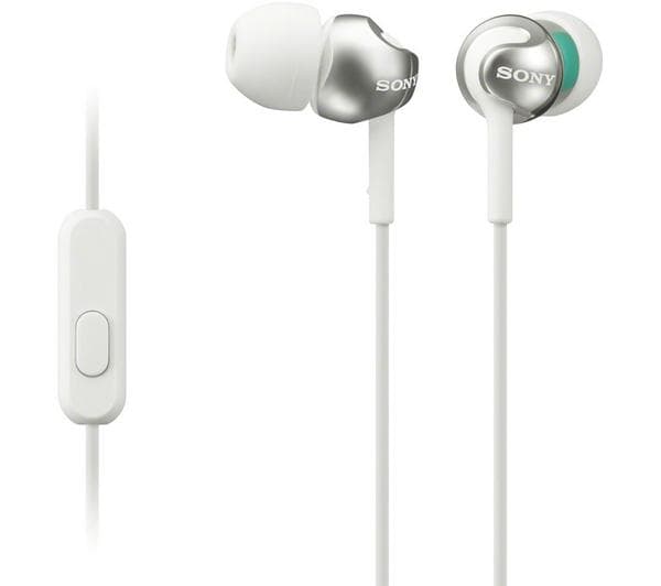 SONY MDR-EX110APW Headphones - White - Image 1