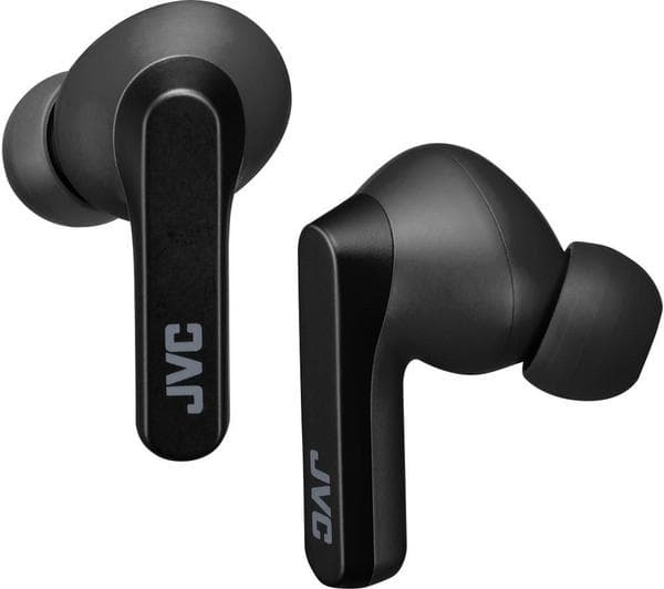JVC HA-A9T Wireless Bluetooth Earbuds - Black & Anthracite - Image 1